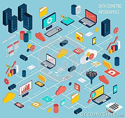 Data infographic set Vector Illustration