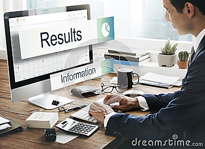 Data Information Analytics Perfomance Concept Stock Photo