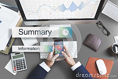 Data Information Analytics Perfomance Concept Stock Photo