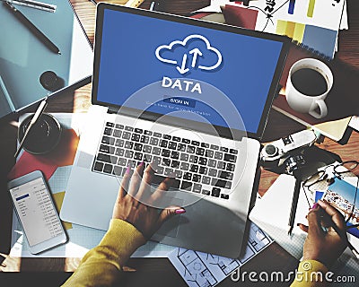 Data Information Online Storage Website Concept Stock Photo