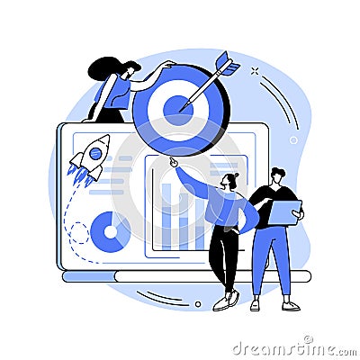 Data initiative abstract concept vector illustration. Vector Illustration