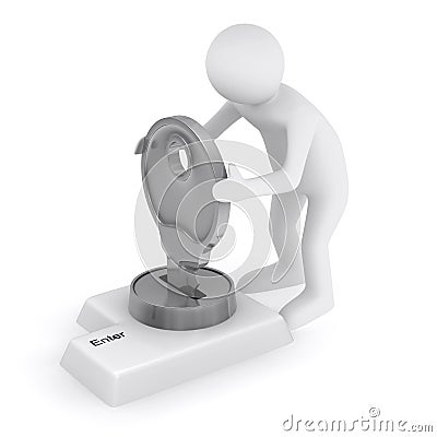 Data input blocking Stock Photo