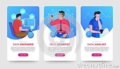 Data Jobs 07 Vector Illustration