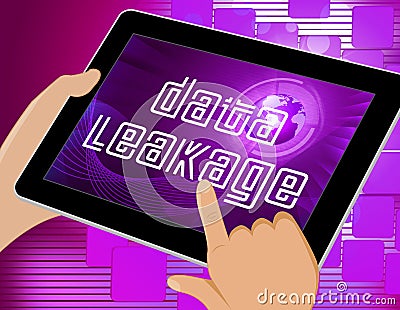 Data Leakage Information Flow Loss 3d Illustration Stock Photo