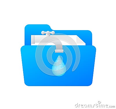 Data leaks, Cloud hacking. Data hack problem. Vector stock illustration. Vector Illustration