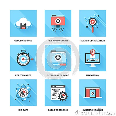 Data Management Vector Illustration