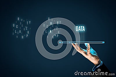 Data mining and big data Stock Photo