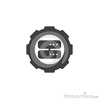 Data optimization vector icon Vector Illustration