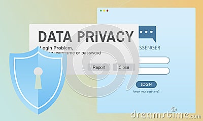 Data Privacy protection Policy Technology Legal Concept Stock Photo
