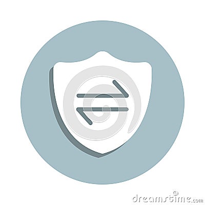 Data, protection badge icon. Simple glyph, flat vector of gdpr icons for ui and ux, website or mobile application Stock Photo