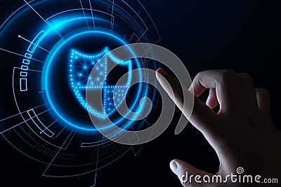 Data protection Cyber Security Privacy Business Internet Technology Concept Stock Photo