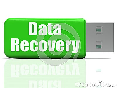 Data Recovery Pen drive Means Safe Files Transfer Stock Photo