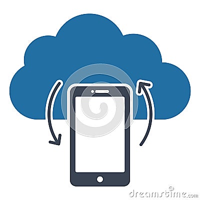 Data restore Glyph Isolated Vector icon which can easily modify or edit Vector Illustration