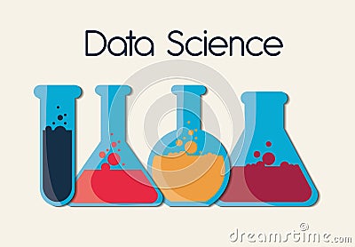 Data Science design , vector illustration Vector Illustration