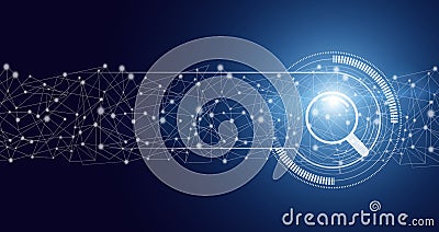 Data Search Technology Search Engine Optimization. Minimal blank search bar. Search box icon of internet browser Stock Photo