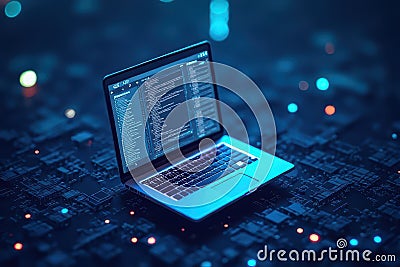 Data Security Evaluation: Visualizing Cyber Audits Through Analytics Stock Photo