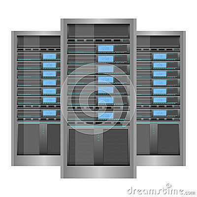 Data server vector design illustration Vector Illustration