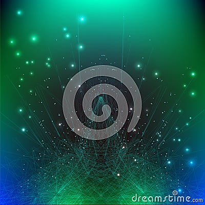 Data sorting abstract vector illustration. background technology Cartoon Illustration