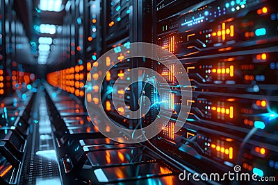 Data storage, database, computer server concept Stock Photo