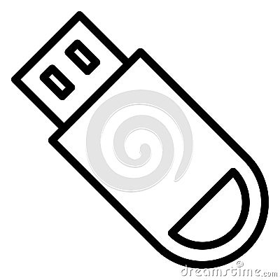 Data storage, flash drive Vector icon which can easily modify Vector Illustration