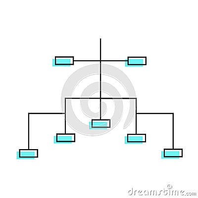 Data structure, flowchart, block data, flow data, entity block. Stock Photo