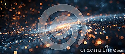 Data Universe: A Minimalist Ode to Glittering Insights. Concept Data Analysis, Universe Stock Photo
