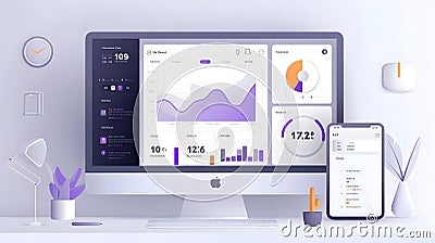Data Visualization, Analyzing Charts and Graphs for Effective Insights and Strategic Decision-Making, Improving Pe Stock Photo
