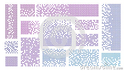 Data volumes with purple analytics. Infographic blue analysis of business information Vector Illustration