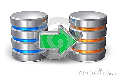 Database backup concept Stock Photo