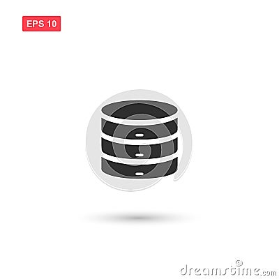 Database backup icon vector design isolated 7 Vector Illustration