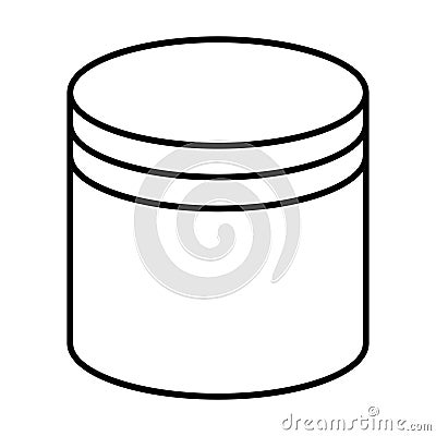 Database chart Shape element for process layout diagram illustration Vector Illustration