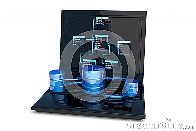 Database design Stock Photo