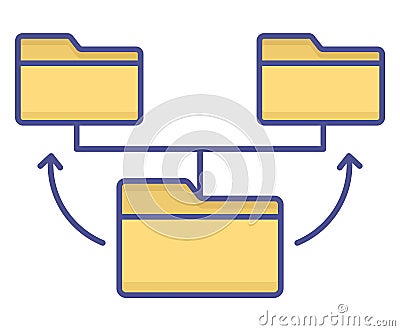 Database Fill Vector icon which can easily modify or edit Vector Illustration