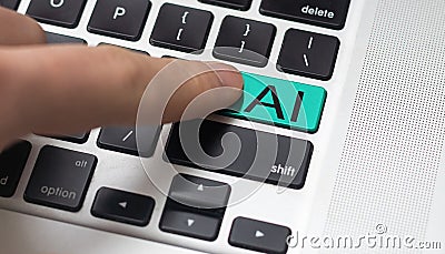 Database with intelligent system, future technology, technical progress, smart chatbox Businessman hand using Stock Photo