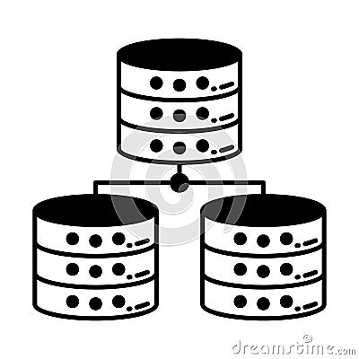 Database model Vector Icon which can easily modify or edit Vector Illustration