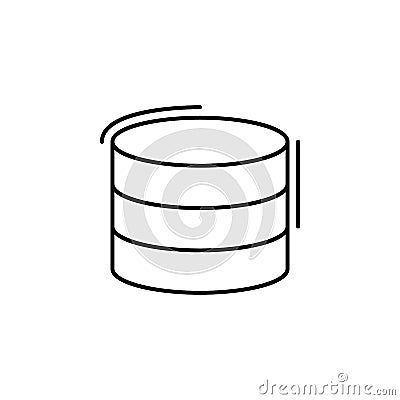 Database, networking icon. Simple line, outline vector elements of storage and cloud icons for ui and ux, website or mobile Stock Photo