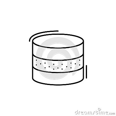 Database, networking icon. Simple line, outline vector elements of storage and cloud icons for ui and ux, website or mobile Stock Photo