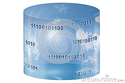 Database storage & cloud computing Stock Photo