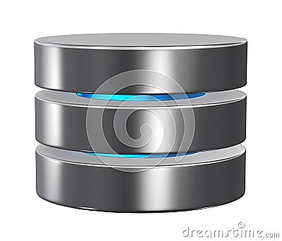 Database storage concept, cloud computing. Stock Photo
