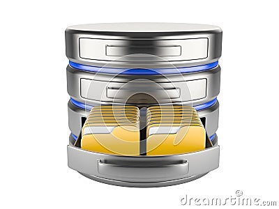 Database storage concept Stock Photo