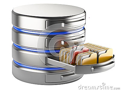 Database storage concept Stock Photo