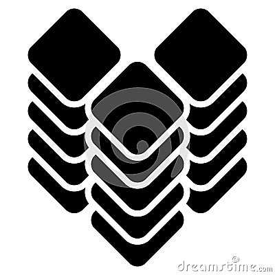 Datacenter, HDD, hard disk drive webhosting icon, symbol. Archive, recovery, mainframe tech, technology icon. Database, databank Vector Illustration