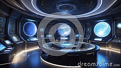 DataEclipse Unveiled: QuantumQuotient's Tomorrow Frontier. AI generate Stock Photo