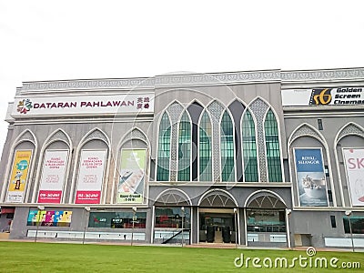 Dataran Pahlawan at Melaka from outside view Editorial Stock Photo