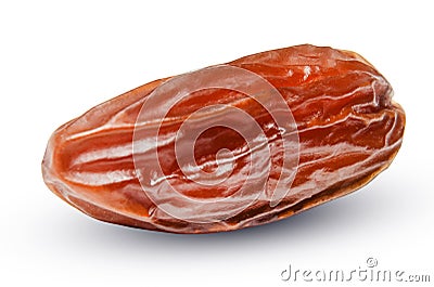 Date closeup isolated on white background. Clipping path Stock Photo