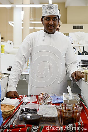 Dates seller in Oman Editorial Stock Photo