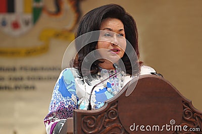 Datin Paduka Seri Hajjah Rosmah Mansor Editorial Stock Photo