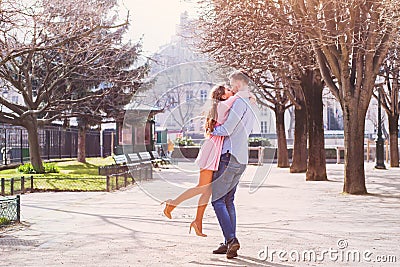 Dating, happy young couple Stock Photo