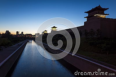 Datong:a city that restores the ancient appearance Editorial Stock Photo