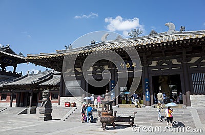 Datong Yungang Grottoes Editorial Stock Photo